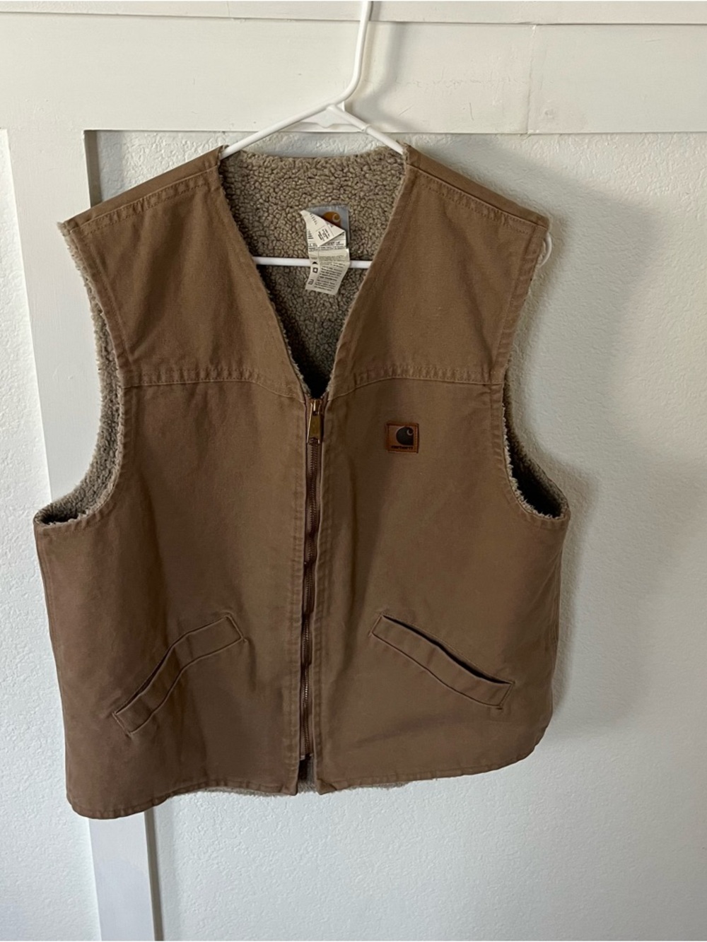Carhartt Men's Large Tall Sherpa Lined Work Vest